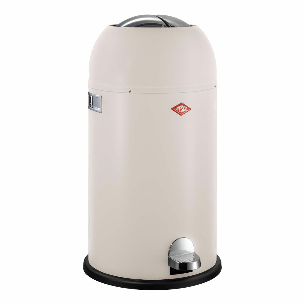 Wesco Kickmaster pedal bin, waste bin, trash can, sheet steel, sand matt, 33 L, 184631-87