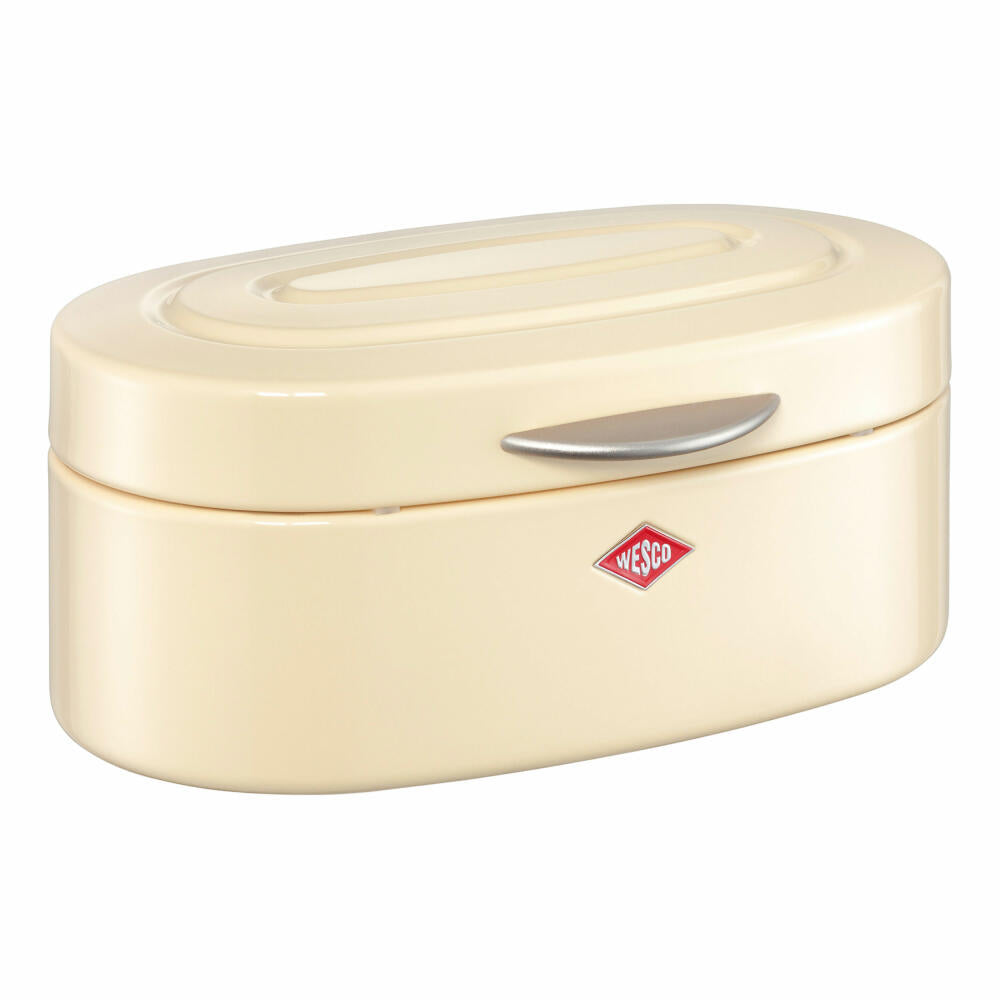 Wesco Single Elly bread bin, bread box, bread container, storage, sheet steel, metal, almond, 236101-23
