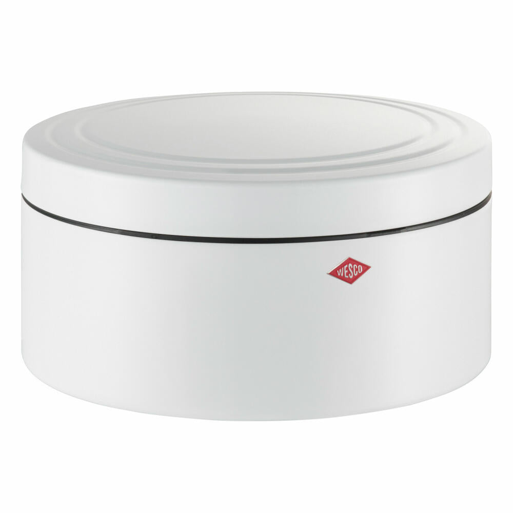 Wesco biscuit tin Classic Line, Cookie Box, biscuit tin, powder-coated sheet steel, matt white, 4 liters, 324402-74
