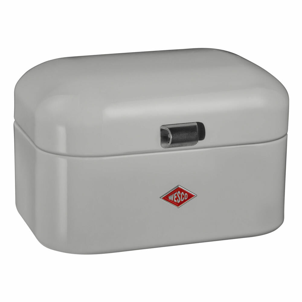Wesco Single Grandy, breakfast box, lunch box, sandwich box, cool grey, sheet steel, 235101-76