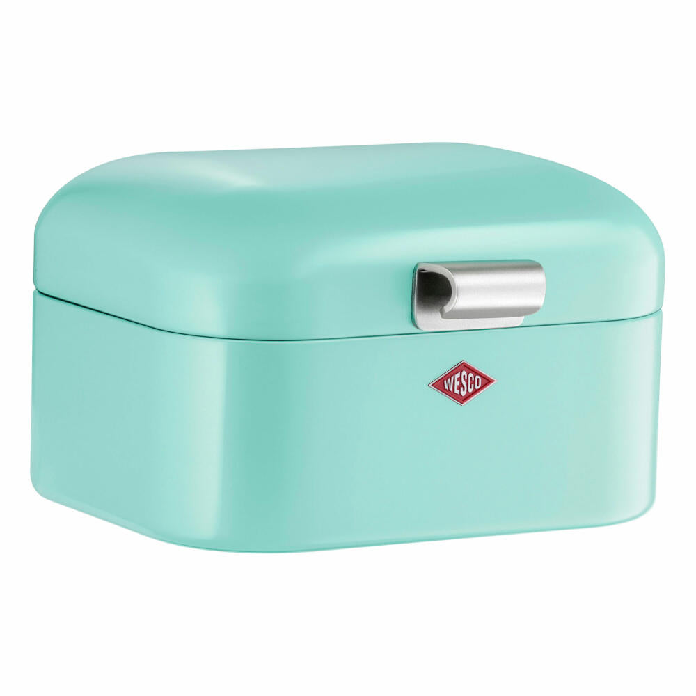 Wesco Mini Grandy, breakfast box, lunch box, sandwich tin, mint, sheet steel, 235001-51