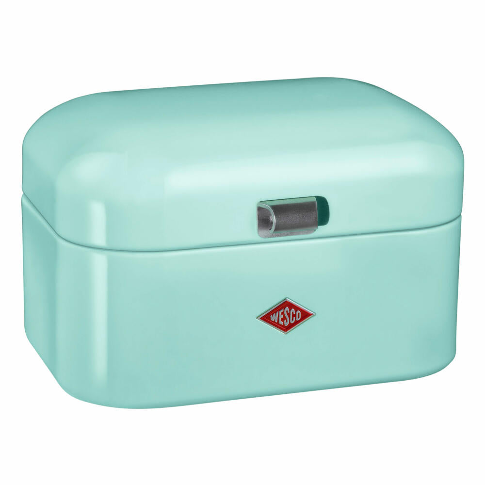 Wesco Single Grandy, breakfast box, lunch box, sandwich tin, mint, sheet steel, 235101-51