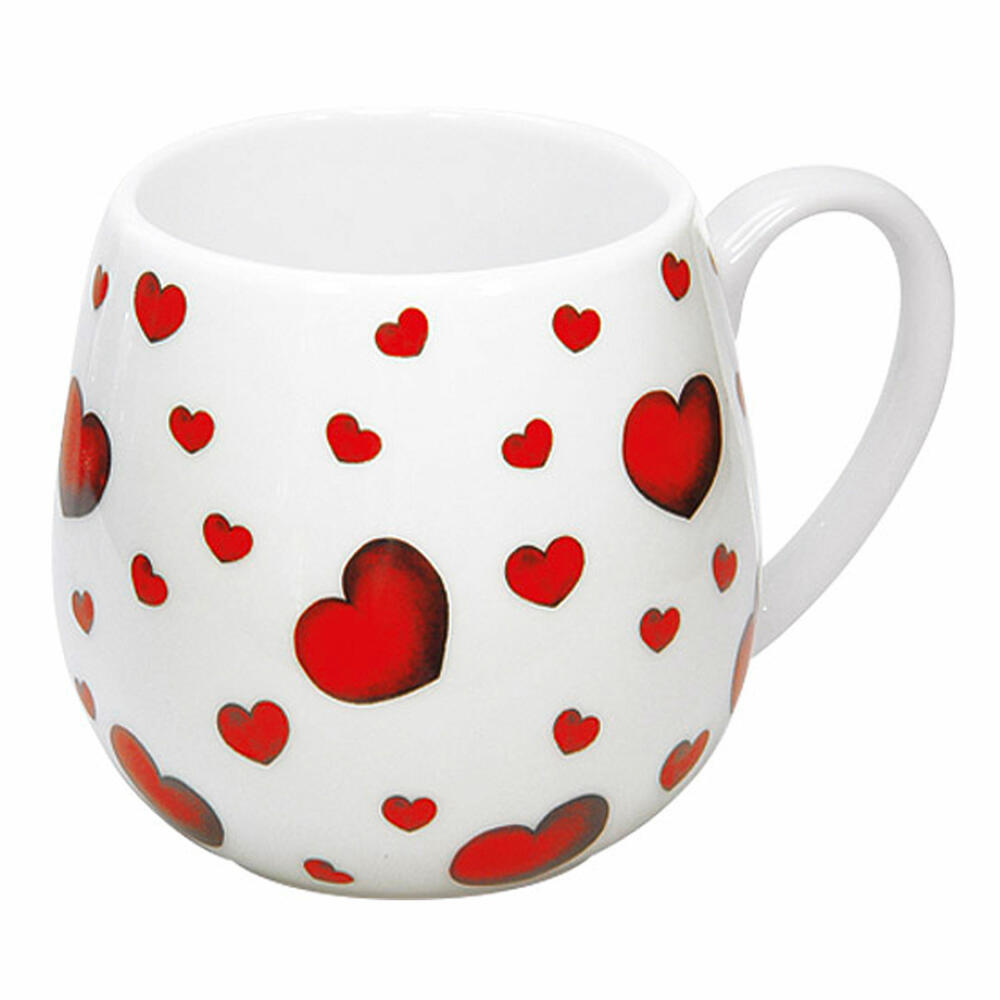 Könitz Little Hearts Kuschelbecher, Becher, Tasse, Kaffeetasse, Porzellan, Herzen, 420 ml, 1 1 143 0073