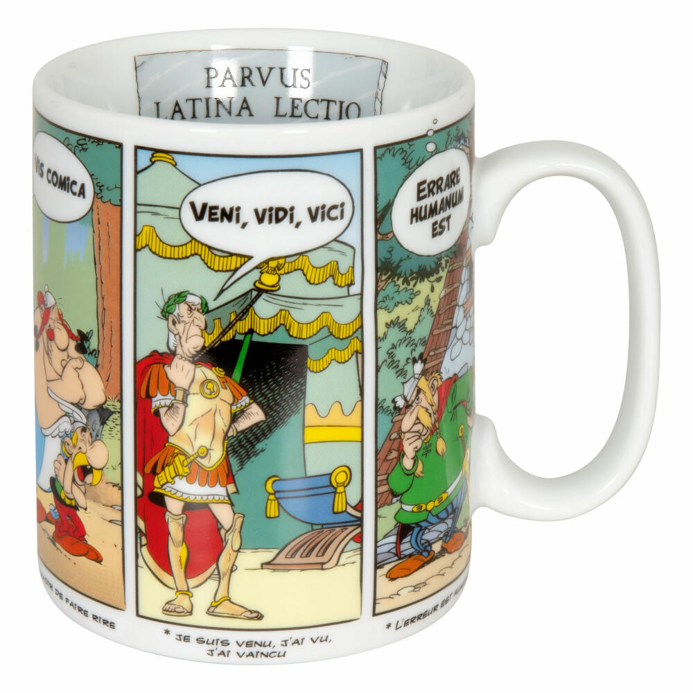 Könitz Mug Asterix - Latin French, Cup, Coffee Mug, Porcelain, Colorful, 490 ml, 11 1 330 2419