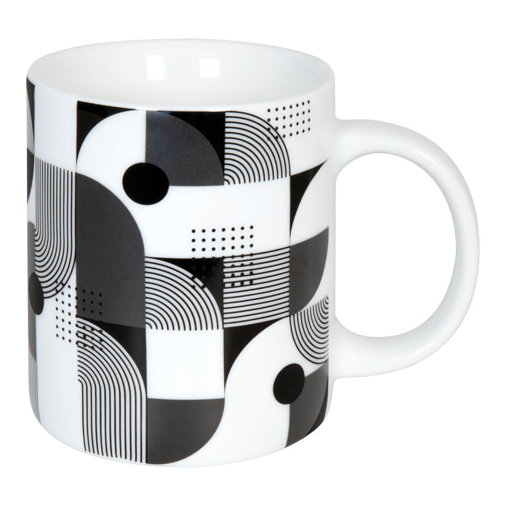 Könitz Becher White Junction, Kaffeebecher, Tasse, Kaffeetasse, Porzellan, 300 ml, 11 1 002 2459