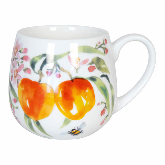 Könitz Kuschelbecher Fruity Tea Peach - Victoria Lowe, Kaffeebecher, Tasse, Becher, Porzellan, 420 ml, 11 1 143 2606