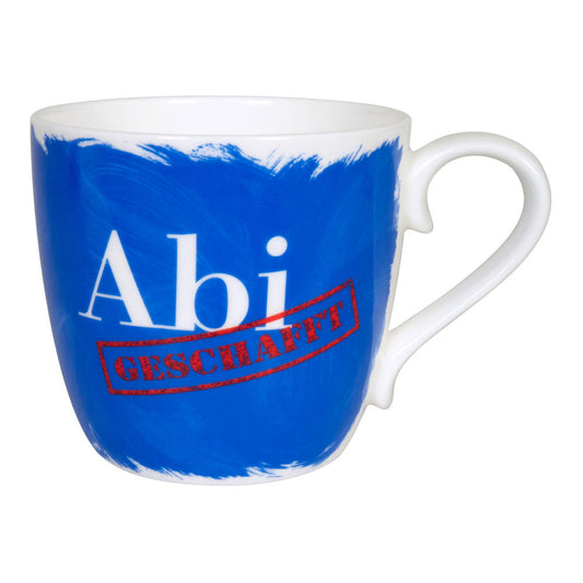 Könitz Becher Abi 2021 geschafft blau, Kaffeebecher, Tasse, Kaffeetasse, Bone China, 425 ml, 11 2 057 2640