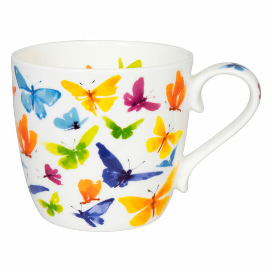 Könitz Becher Victoria Lowe - Butterfly, Tasse, Kaffeebecher, Bone China, Bunt, 450 ml, 11 2 057 2705