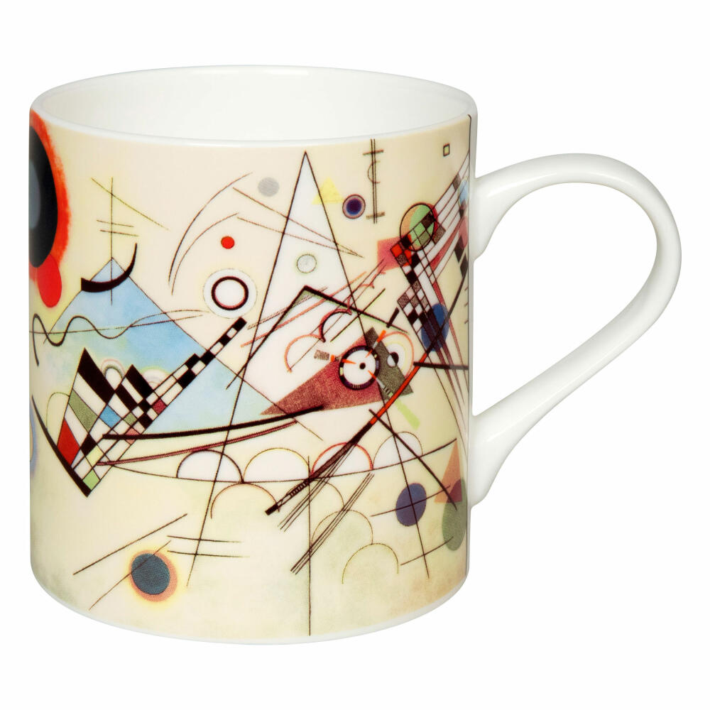 Könitz Becher W. Kandinsky - Komposition 8, Tasse, Kaffeebecher, Bone China, Bunt, 385 ml, 11 2 004 2717