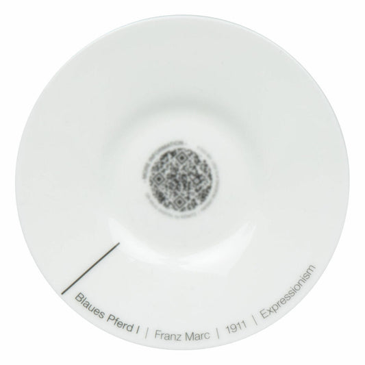 Könitz Espressotasse Blaues Pferd I - Franz Marc mit Untertasse, Becher, Bone China, Bunt, 95 ml, 11 5 304 2718