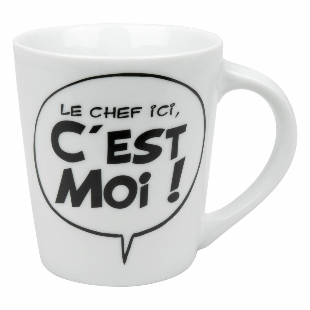 Könitz Mug Asterix - Le chef ici cest moi, Cup, Porcelain, White, 380 ml, 11 1 134 2774