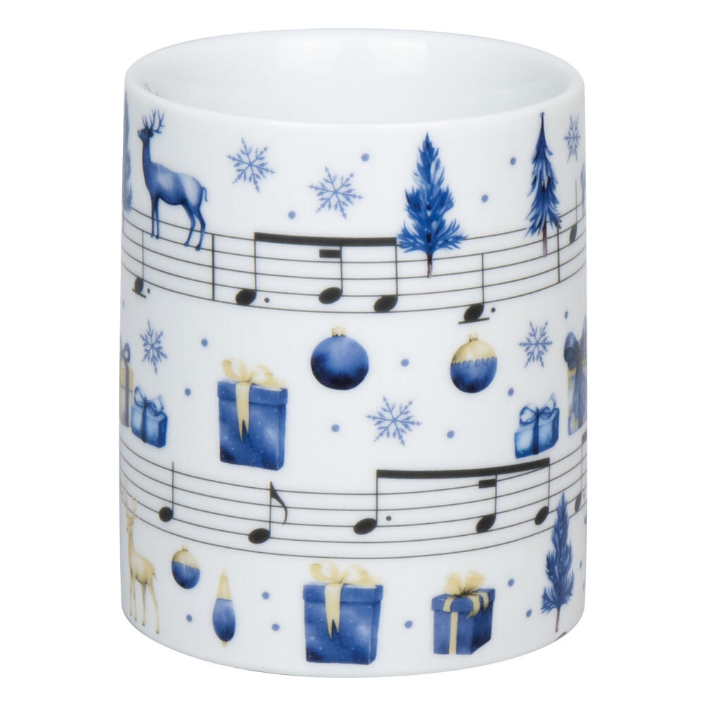 Könitz Becher Silent Night, Tasse, Kaffeetasse, Porzellan, Weiß, 300 ml, 1110022879