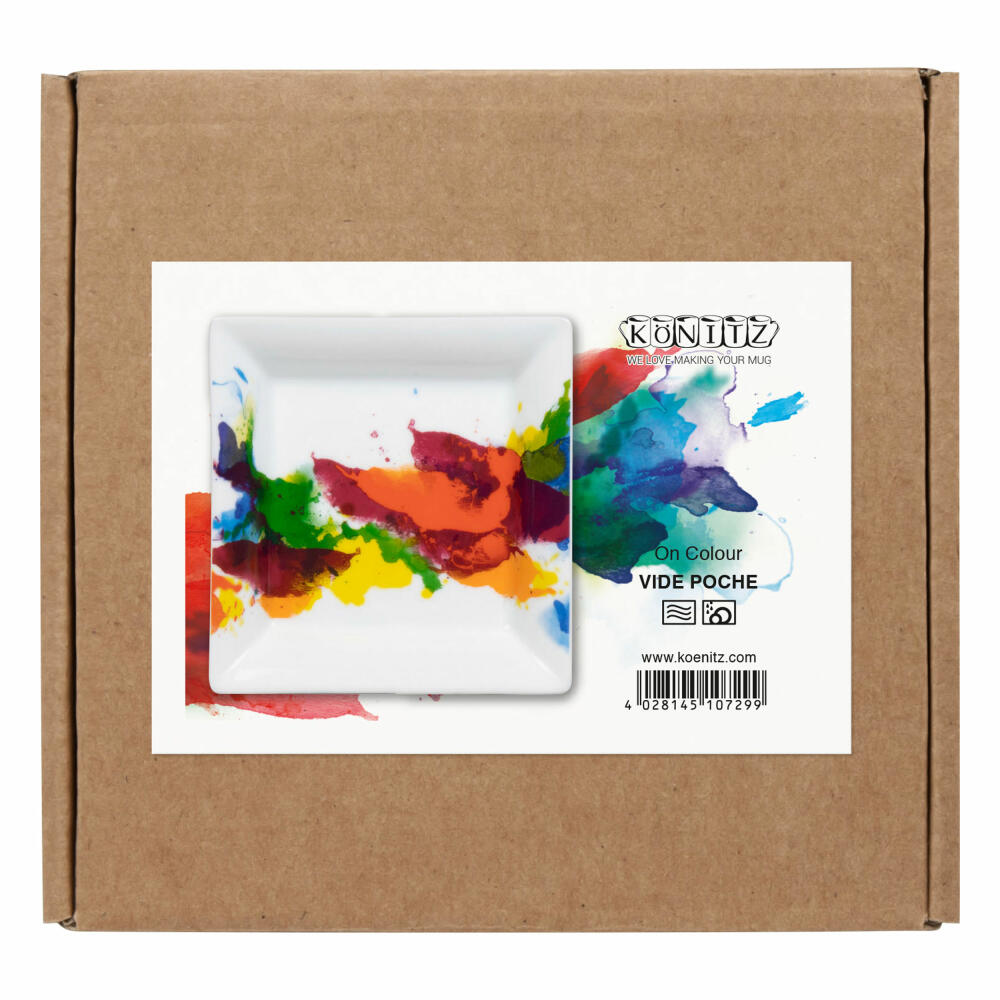 Könitz Vide Poche On Colour in gift box, bowl, porcelain, coloured, 13 x 13 cm, 11 5 922 1694