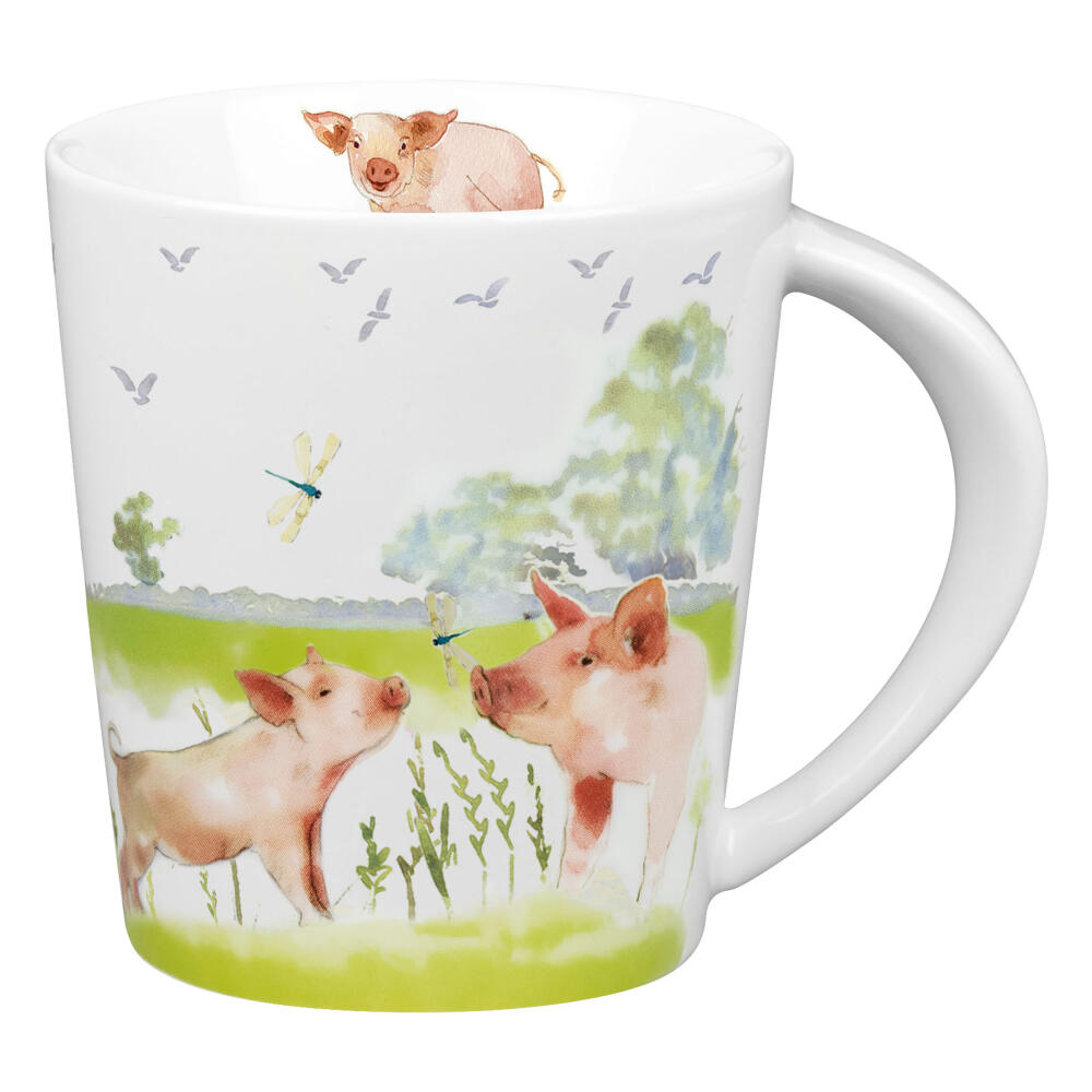 Könitz Mug Farm Animals - Pig, Cup, Coffee Cup, Porcelain, Colorful, 380 ml, 1111342699