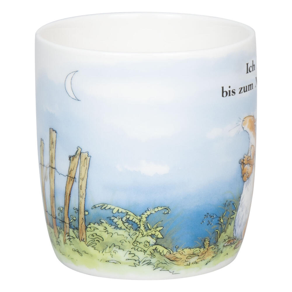Könitz mug I love you to the moon, cup, coffee cups, New Bone, light blue, 400 ml, 1172752895