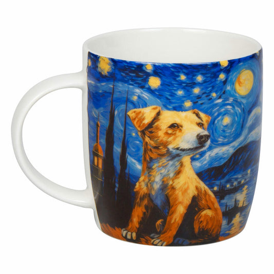 Könitz Becher Arty Animals - Van Goghs Dog, New Bone China, Bunt, 400 ml, 11 7 275 2919