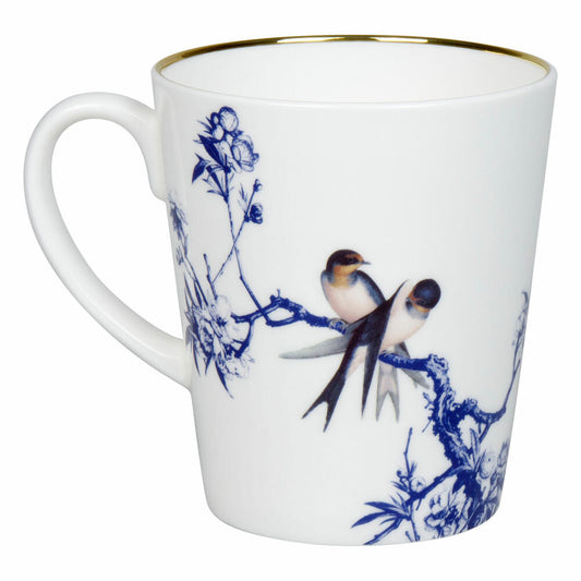 Könitz Becher Blue Birds, in Geschenkbox, Bone China, Blau, 600 ml, 11 5 255 2928