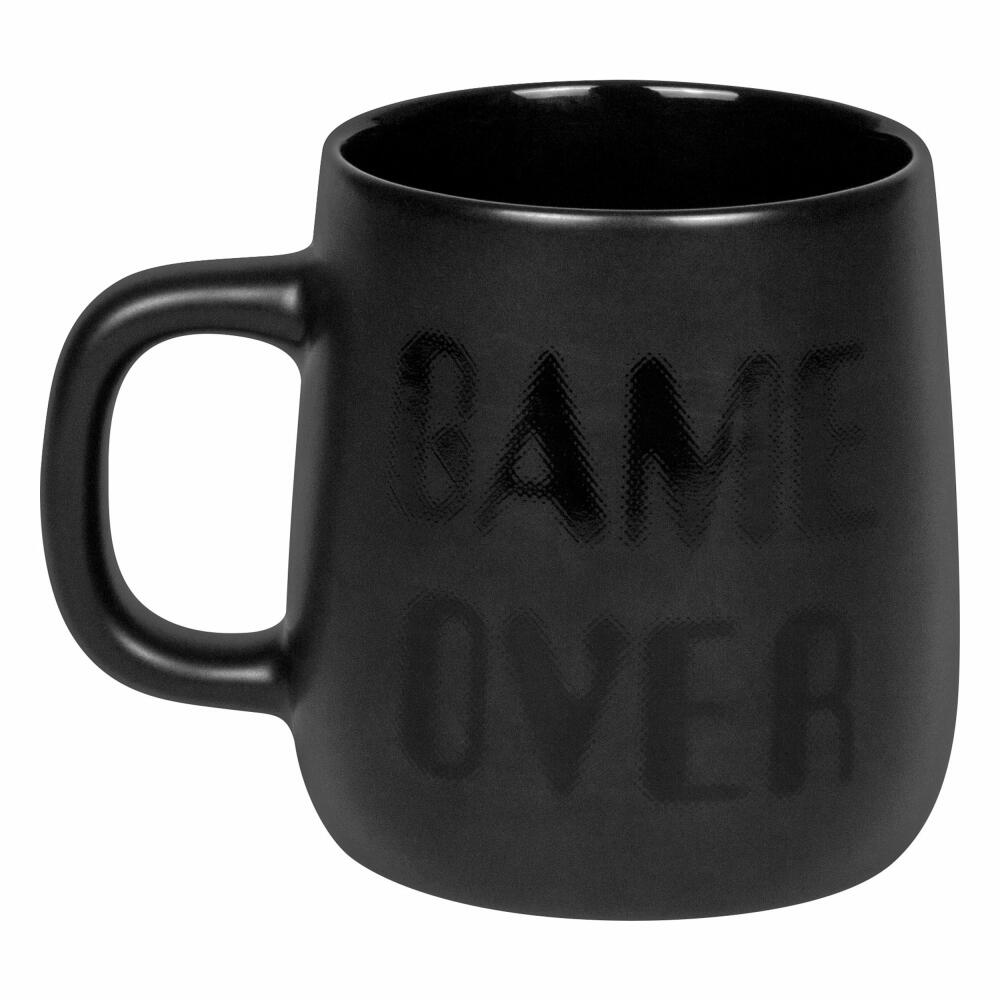 Könitz Becher Game over, Tasse, New Bone China, Schwarz, 395 ml, 11 7 239 2905