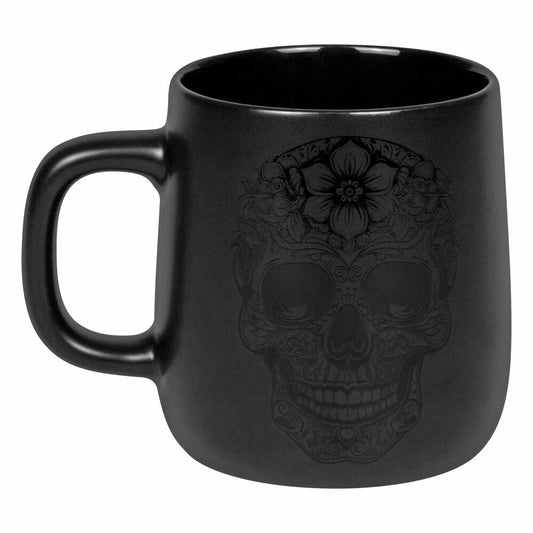 Könitz Becher Calavera, Tasse, New Bone China, Schwarz, 395 ml, 11 7 239 2907