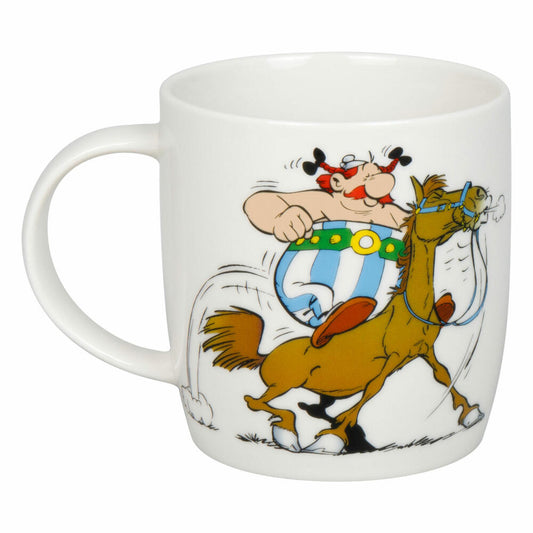 Könitz Becher Asterix - Reiten, New Bone China, Bunt, 400 ml, 11 7 275 2930