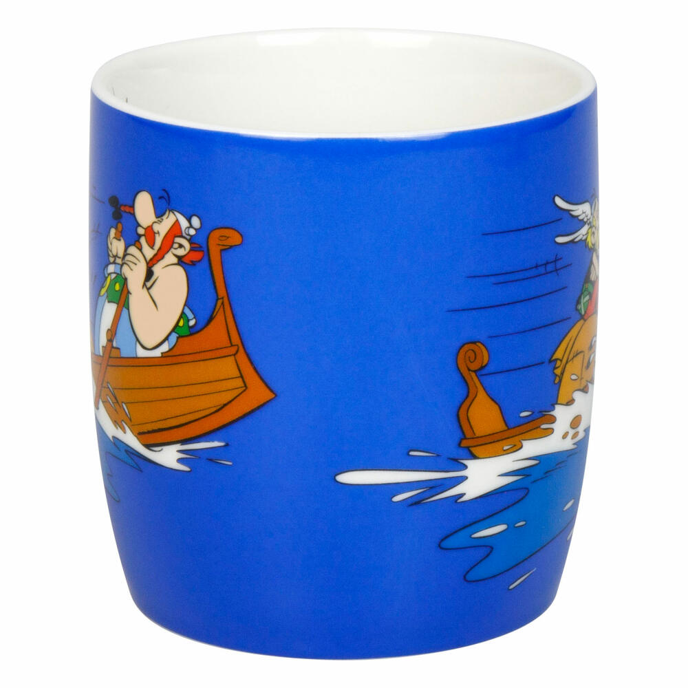 Könitz Becher Asterix - Rudern, New Bone China, Blau, 400 ml, 11 7 275 2931