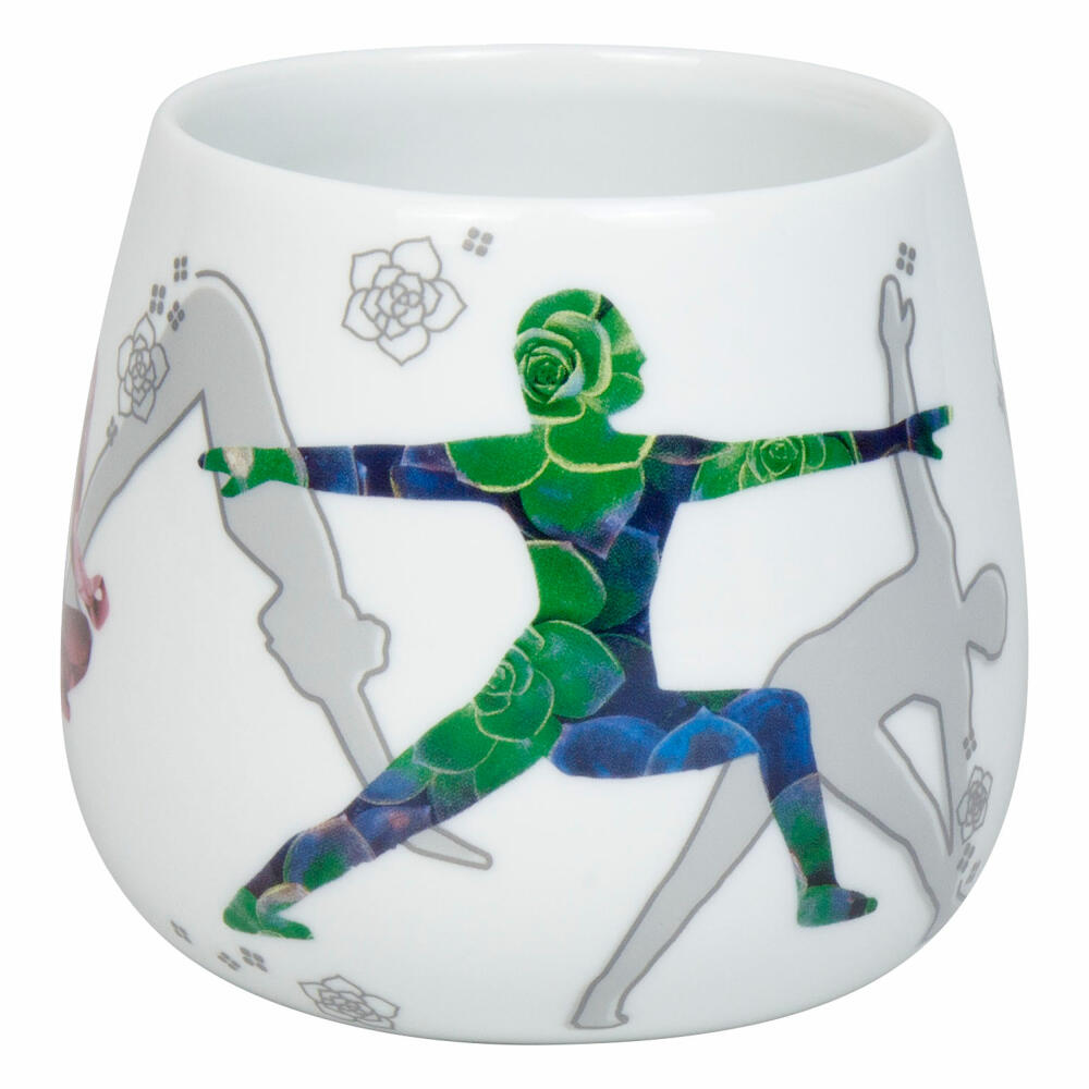 Könitz Becher mit Sieb und Deckel Yoga in Nature, Porzellan, Lila, 400 ml, 11 5 143 2934