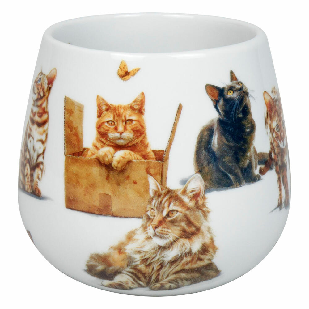 Könitz Kuschelbecher Samtpfoten, Tasse, Porzellan, Braun, 400 ml, 11 1 143 2933