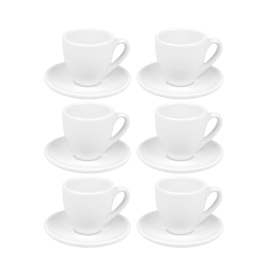 Könitz Espressotassen 6er Set CoffeeBar, Tassen, Porzellan, Weiß, 70 ml, 17 5 700 0003