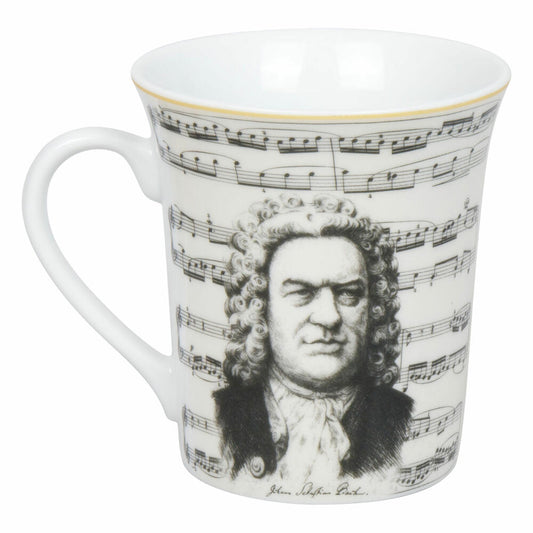 Könitz Becher Komponisten Bach, Musik, Porzellan, Bunt, 410 ml, 11 1 100 2938