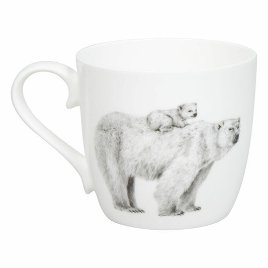 Könitz Becher Amazing Animals - Eisbären, Bone China, Schwarz, 425 ml, 11 2 057 2956