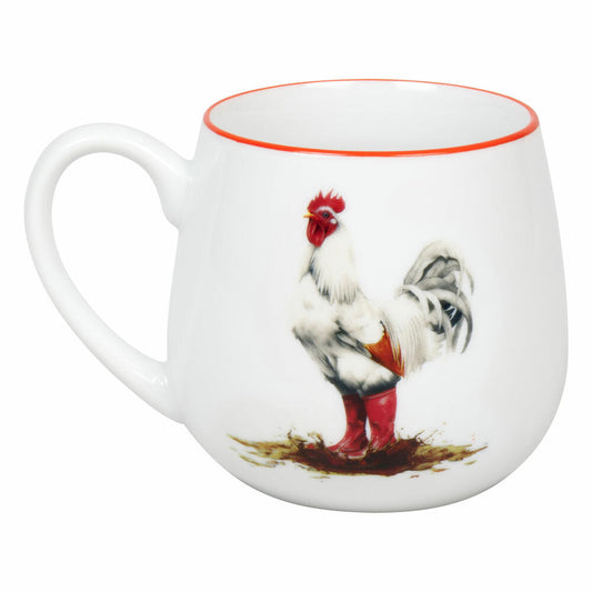 Könitz Kuschelbecher Tapsiger Hahn, Tasse, Porzellan, Rot, 400 ml, 11 1 143 2961