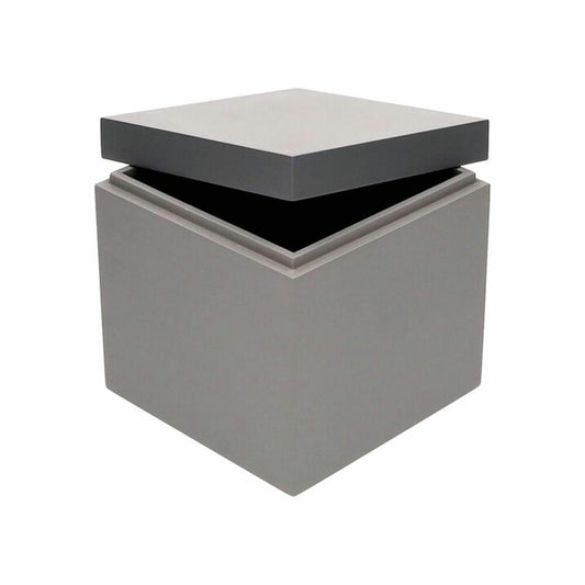 Gift Company Box Neo S, Aufbewahrungsbox, MDF, Grau / Dunkelgrau, 13 x 13 cm, 1218003004