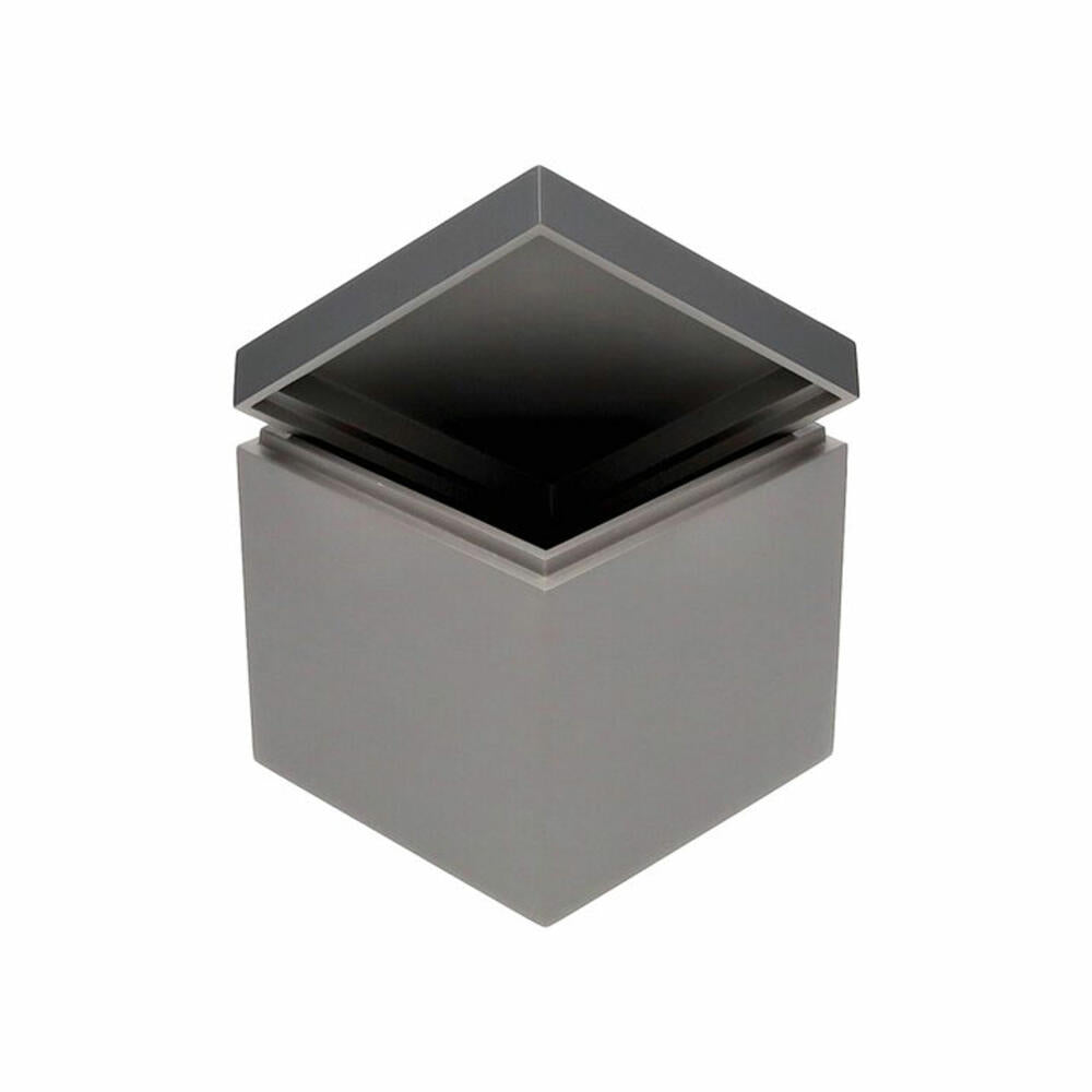 Gift Company Box Neo S, Aufbewahrungsbox, MDF, Grau / Dunkelgrau, 13 x 13 cm, 1218003004
