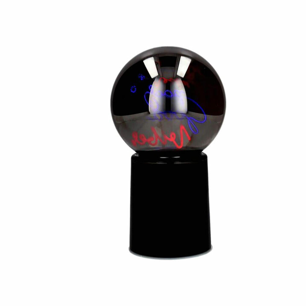 Gift Company LED-Leuchtkugel Glowmance, Good Vibes, Neonlicht, Dekolicht, Glas / Kunststoff, Schwarz, H 21 cm, 1217501002