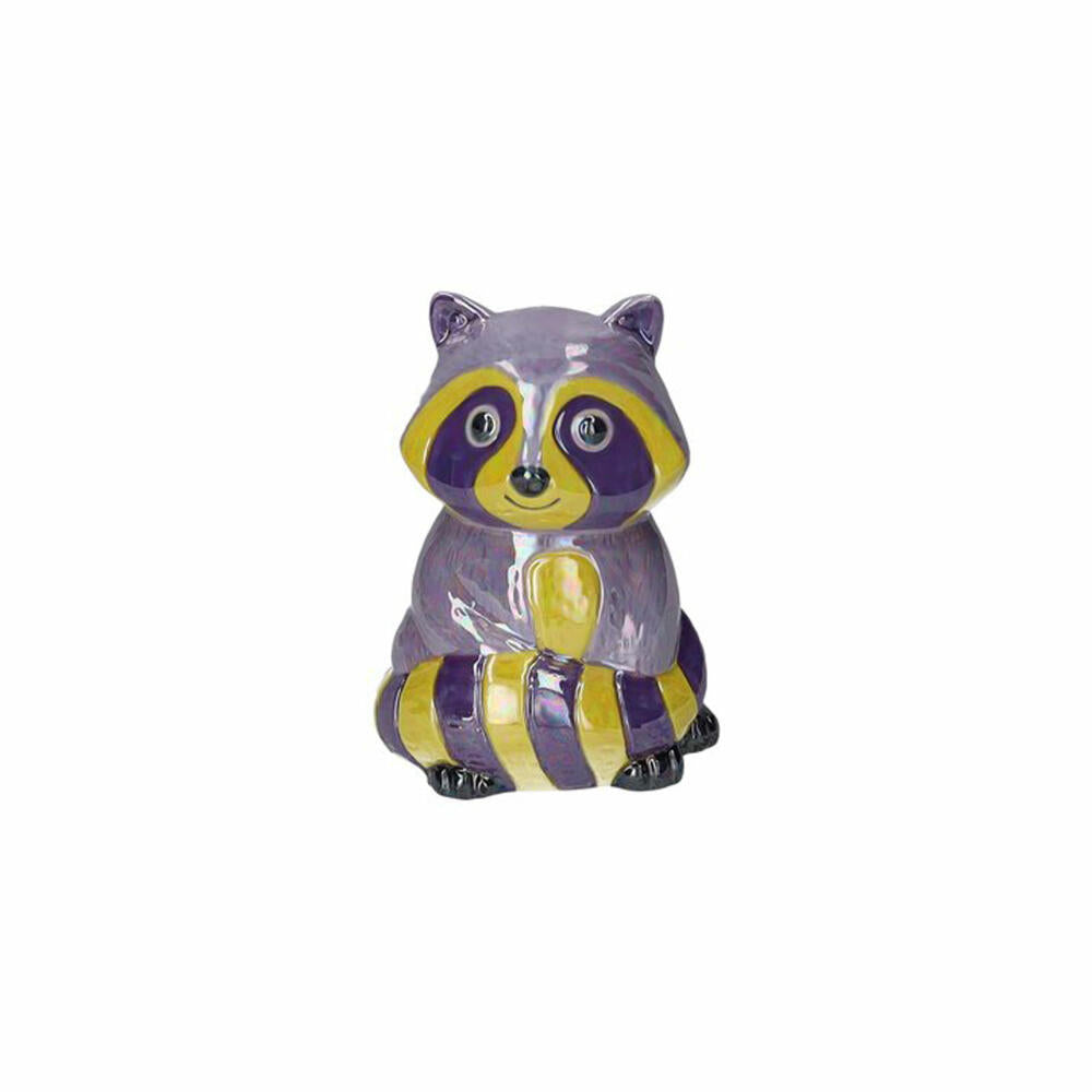 Gift Company Vase Mignon Waschbär, Dekovase, Blumenvase, Dolomit, Lila, H 13.6 cm, 1220601014