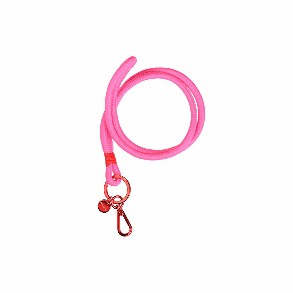 Gift Company Metropolitan Neo Lanyard, with Carabiner, Key Chain, Nylon, Pink / Red, 1065201013