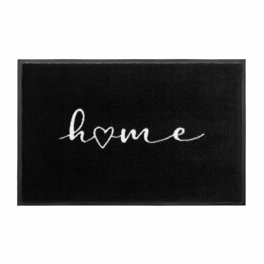 Gift Company Washables Home, Waschbare Fußmatte, Fuß Matte, Polyamid / Gummirücken, Schwarz, 75 x 50 cm, 1087601002