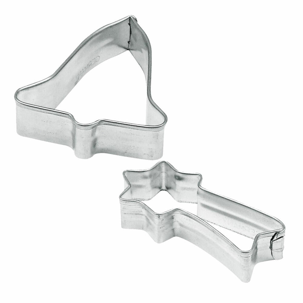 Zenker Ausstecher-Set, 10-tlg., Ausstechform, Ausstech Form, Plätzchen Ausstecher, Weißblech Verzinnt, 7731