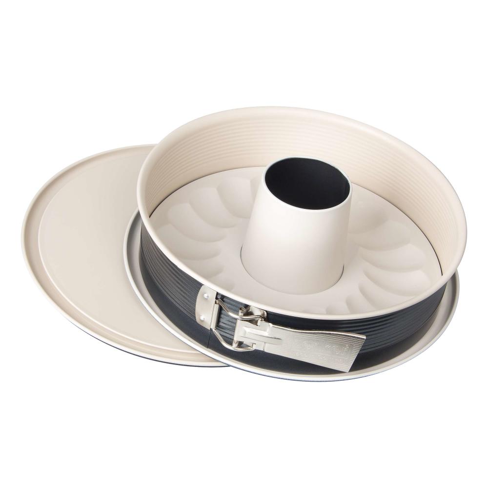 Zenker Creme Noir Springform mit 2 Böden, Backform, Kuchen Form, ILAG Ultimate, 28 cm, 7813