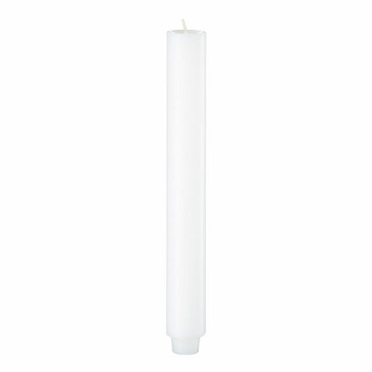 Engels Kerzen Original Stabkerze Gegossen, Stab Kerze, Leuchterkerze, Tafelkerze, Paraffin, Weiß, Ø 3 cm, H 24 cm, 62003024001