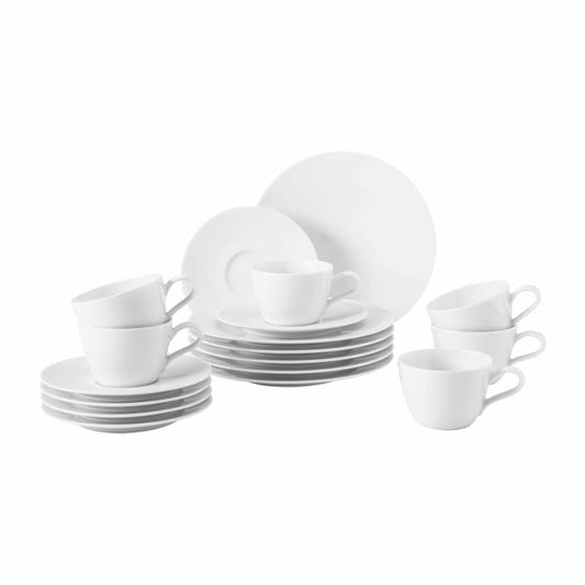 Seltmann Weiden L Kaffeeservice, 18-tlg., Kaffee Service, Geschirr, Porzellangeschirr, Hartporzellan, Weiß, 1737477