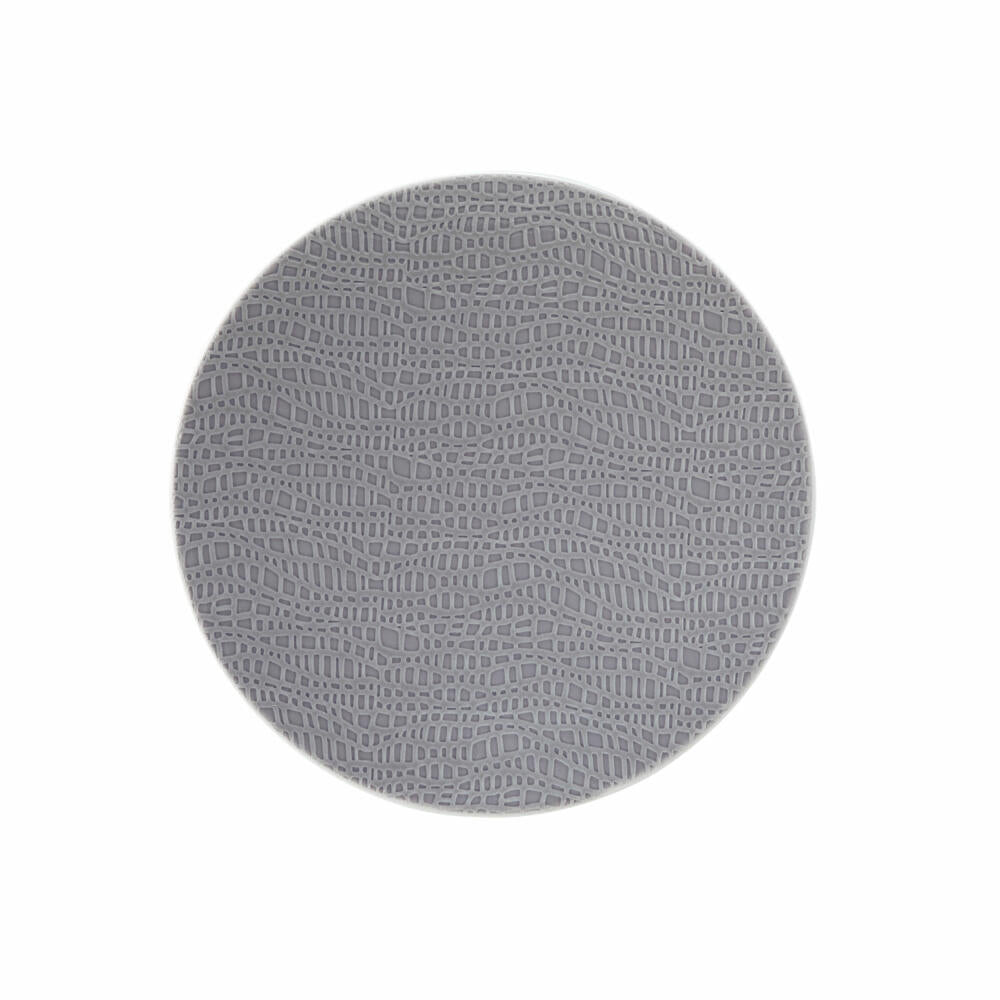 Seltmann Weiden Life Brotteller, Teller, Kuchenteller, Porzellan, Fashion Elegant Grey, Ø 16.4 cm, 001.743885