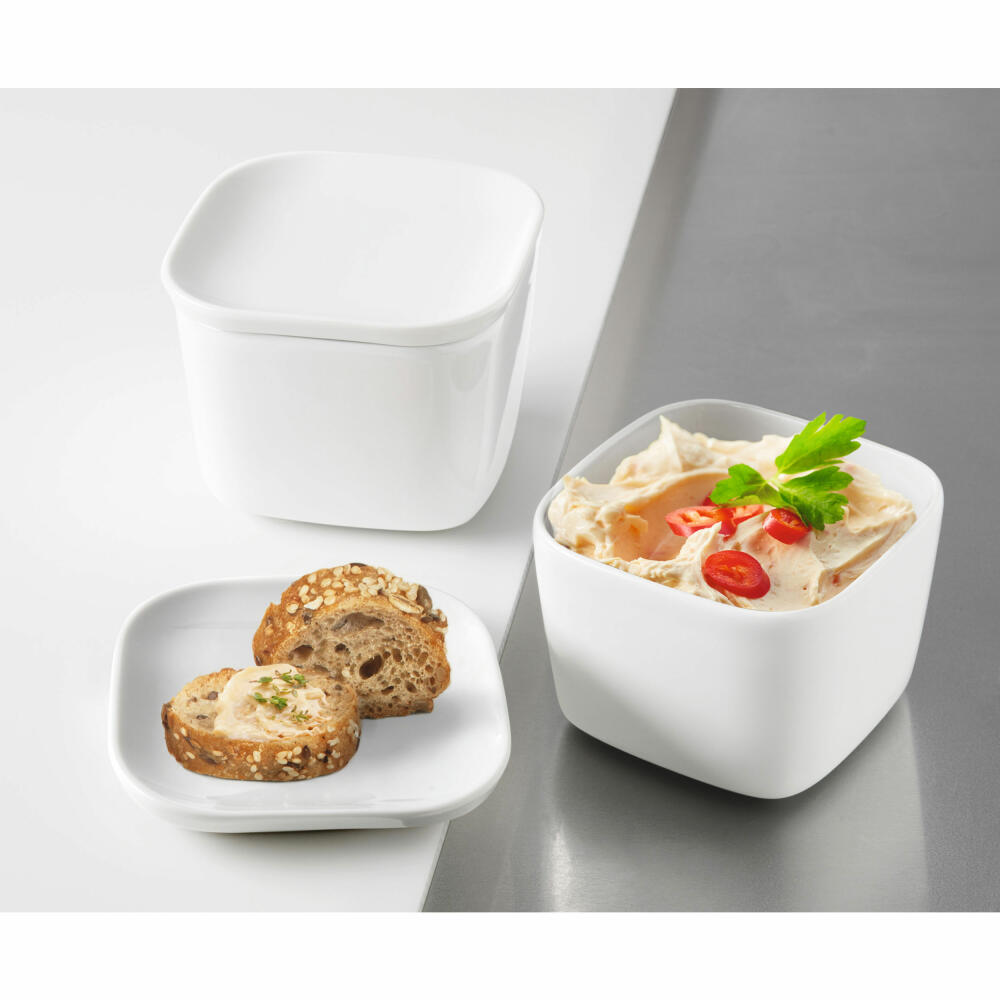 Seltmann Weiden No Limits Backform, 4tlg., Back Form, Ofenform, Auflaufform, Hartporzellan, Weiß, 11 cm, 1744720