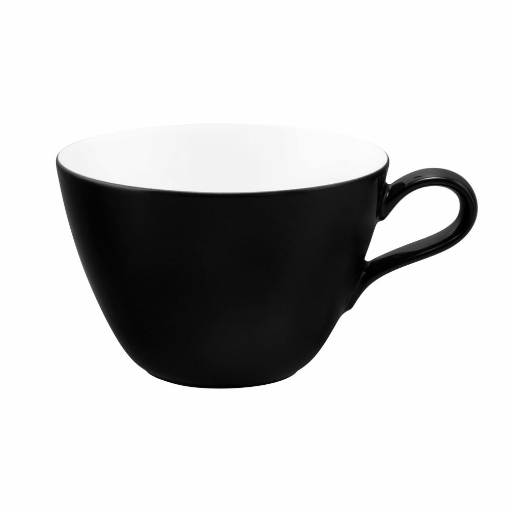 Seltmann Weiden Life Milchkaffeetasse, Kaffeetasse, Kaffee Tasse, Porzellan, Fashion glamorous black, 370 ml, 001.745779