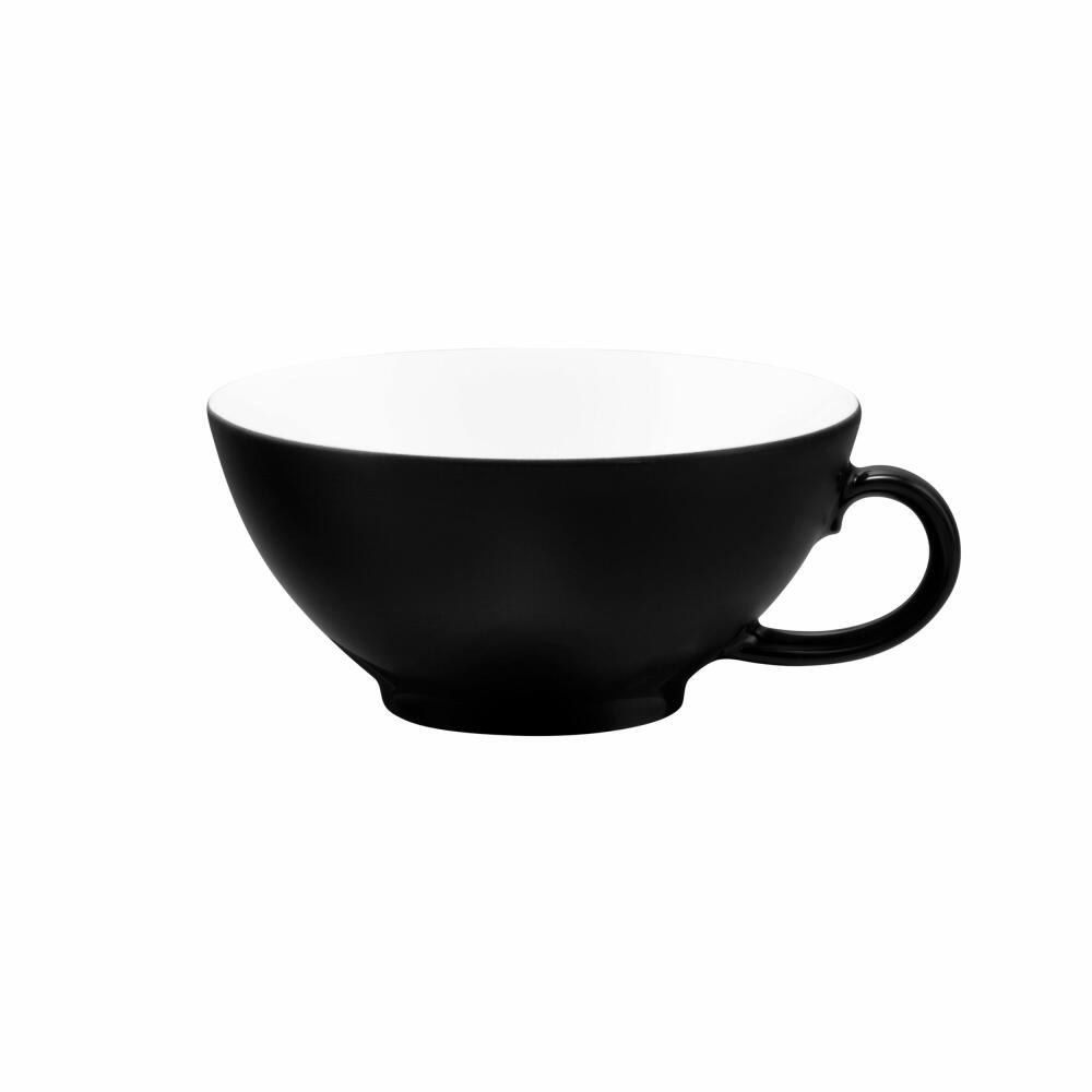 Seltmann Weiden Life Teetasse, Tee Tasse, Kaffeetasse, Porzellan, Fashion Glamorous Black, 140 ml, 001.745781