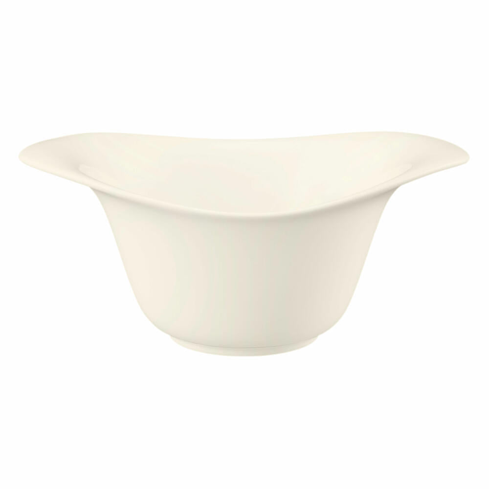 Seltmann Weiden Zoé Fine Diamond Eventbowl Oval, bowl, dish, porcelain, cream plain, 380 ml, 001.746251