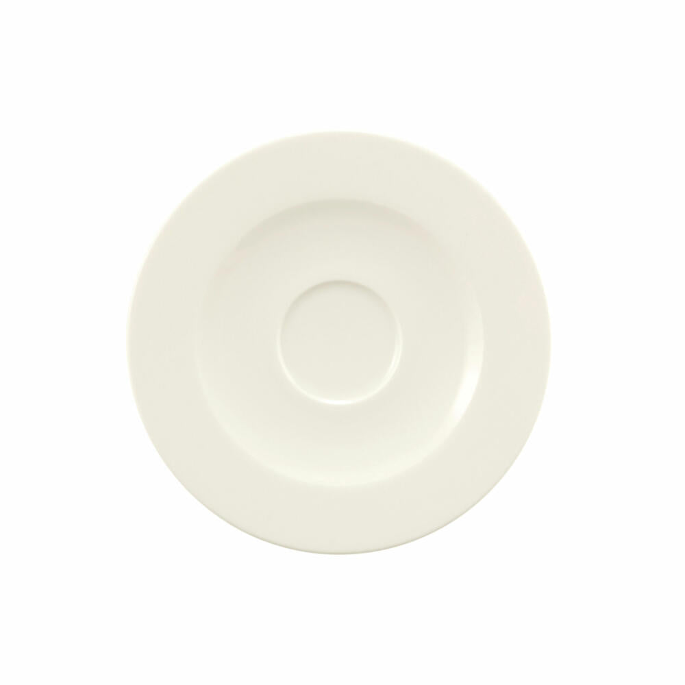 Seltmann Weiden Zoé Fine Diamond combination saucer, underplate, porcelain, plain, Ø 16.8 cm, 001.746272
