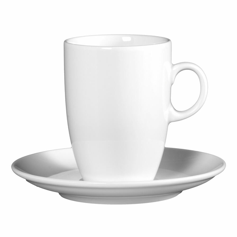 Seltmann Weiden Milchkaffeetasse 5092 mit Untertasse VIP. Weiß, Becher, Porzellan, 360 ml, 001.253202