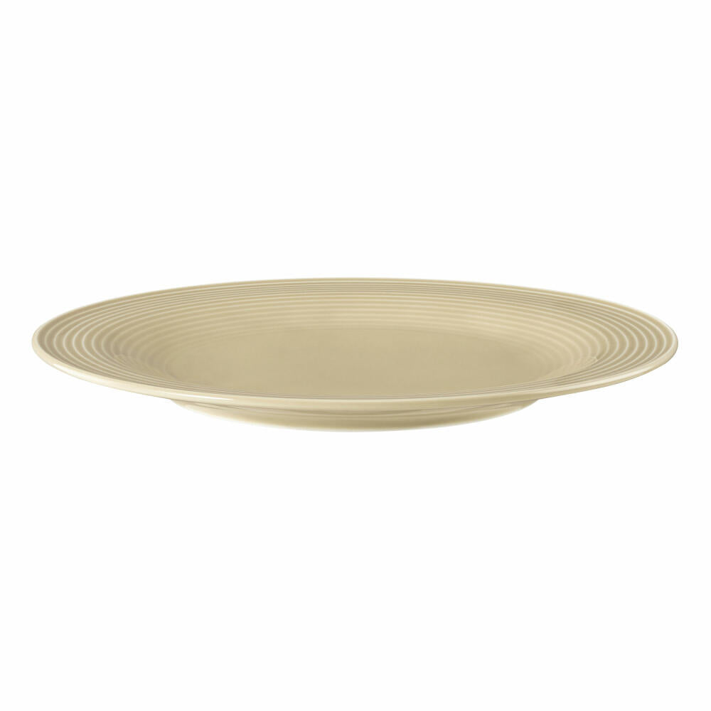 Seltmann Weiden Beat Sandbeige Breakfast Plate, Small Plate, Dessert Plate, Cake Plate, Porcelain, Beige, Ø 23 cm, 001.751302