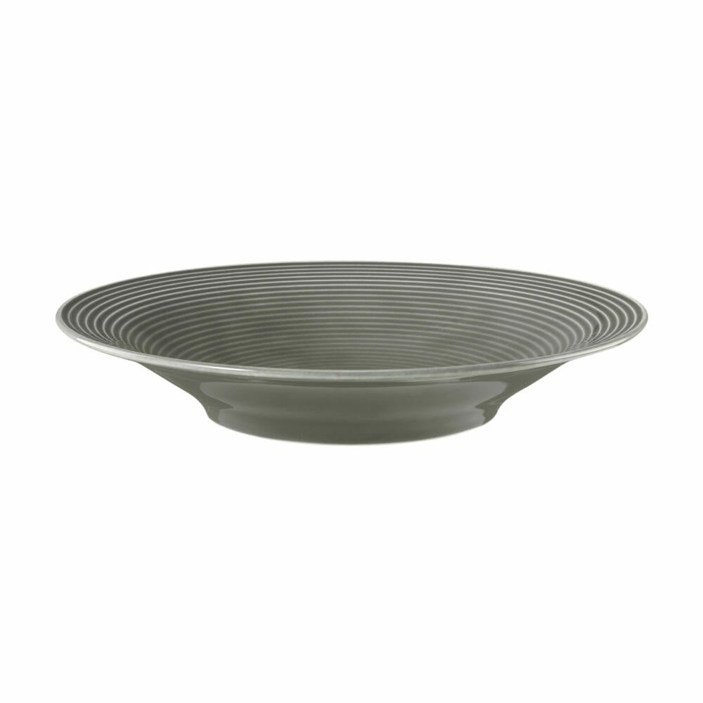 Seltmann Weiden Beat Perlgrau Suppenteller Rund, Essteller, Tiefer Teller, Porzellan, Grau, Ø 22.5 cm, 001.751320
